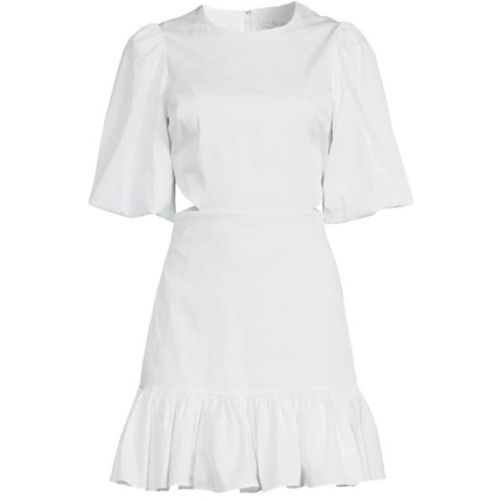 Veronica Beard Mini Puff-Sleeve Iker Dress — Size 2